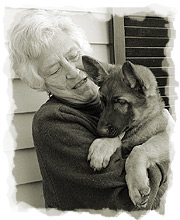 Nancy with Puppy